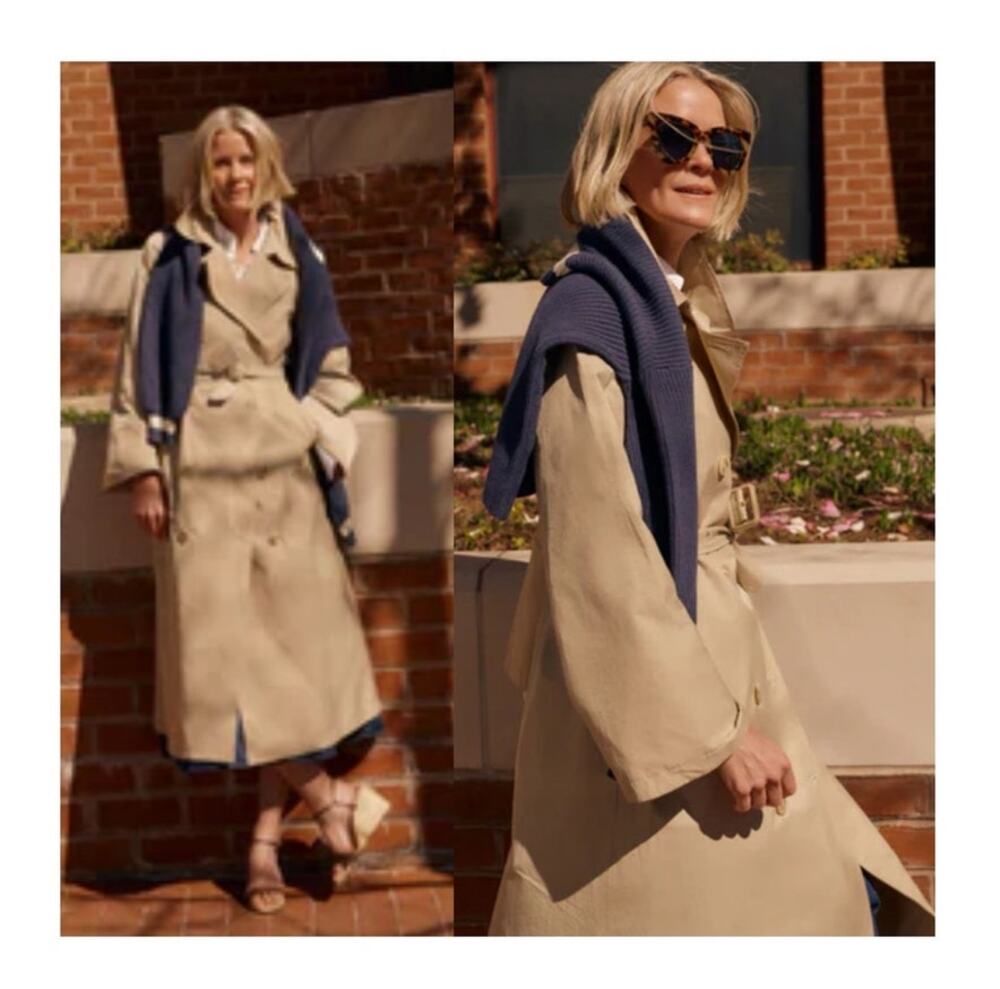 Tuckernuck Khaki Elaine Trench Coat